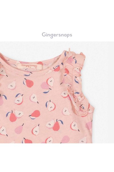 Gingersnaps Girls Fruit Pattern Tank Top