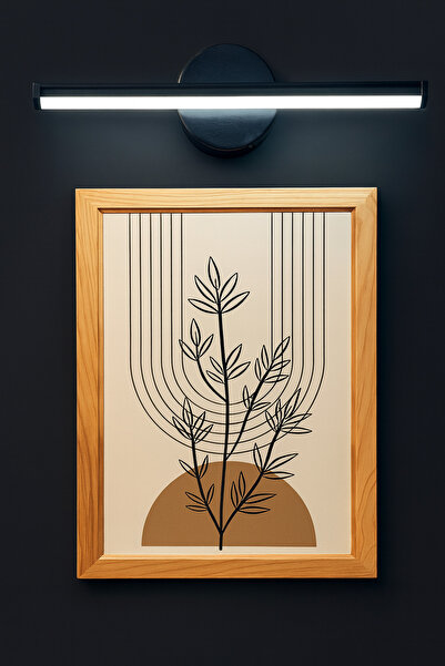 luxshome Lux Modern Kablosuz Tak Çalıştır Ledli Pilli Aplik Banyo Tablo Ayna Duvar Aydınlatma Siyah Pil Dahil