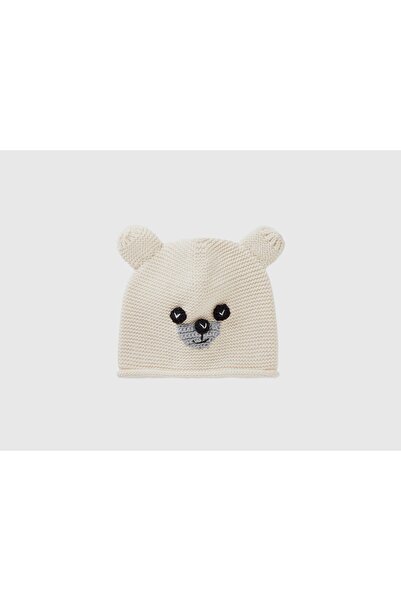 United Colors of Benetton Embroidered Knit Hat