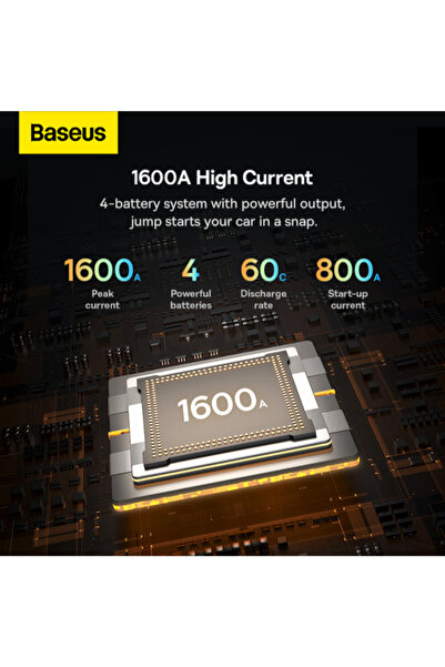 Baseus جهاز بدء تشغيل السيارة Super Energy Pro+ بقوة 1600 أمبير