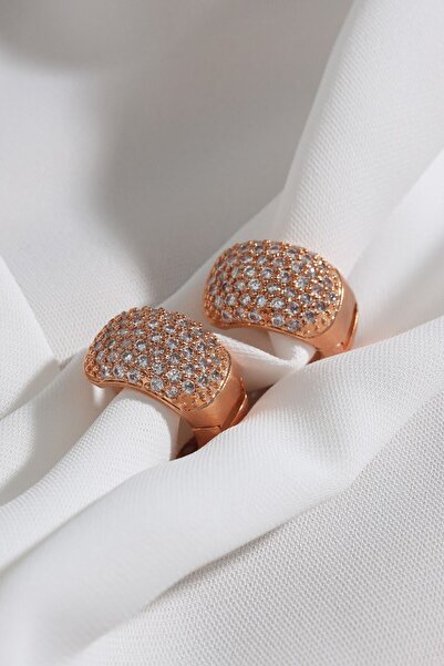 LA PERRY ACCESSORIES Zircon Jewelled Rose Earrings