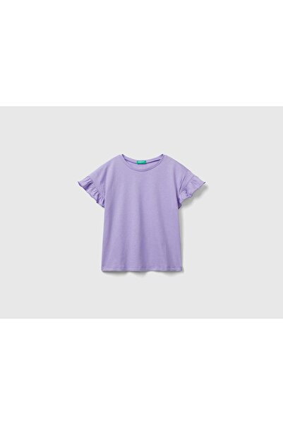 United Colors of Benetton Girls Ruffled Short-Sleeve T-Shirt