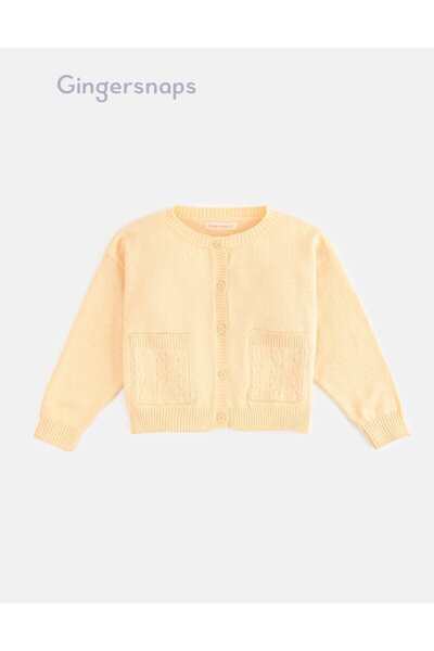 Gingersnaps كارديجان شتوي للبنات مع جيوب