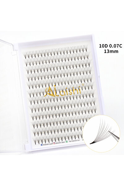 Choice1 رموش فردية مسبقة الصنع من AILAISHI بمقاس 12 مم و0.07 مم وD و10D و12D و15D و20D