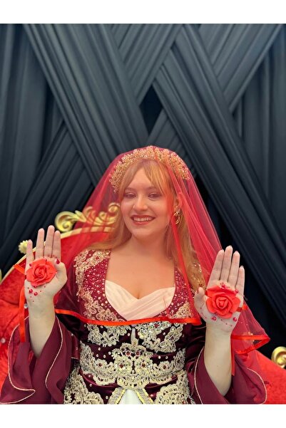 ecrin tuhafiye hobi Biyeli Gelin Duvağı Seti, Nikah, Gelin Duvak, Kına Duvağı...