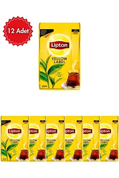 Lipton Yellow Label Çay x 12 Adet - Klasik Siyah Çay, Yoğun Dem ve Zengin Aroma