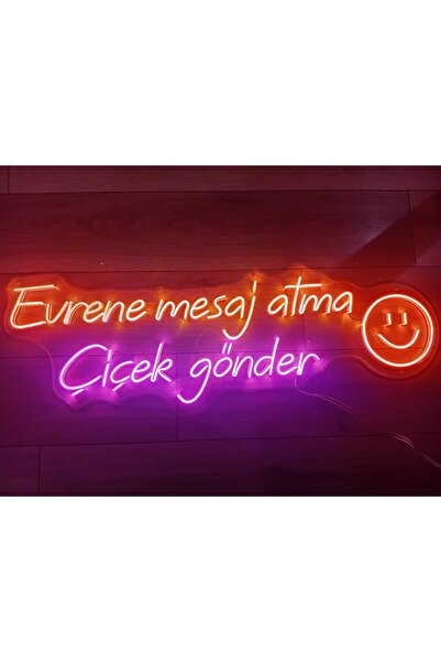 Extremmotif Evrene mesaj atma Çiçek gönder Neon Led Çiçek Neon Tabela