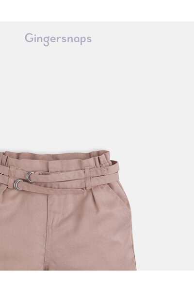 Gingersnaps Girls Solid Drawstring Shorts