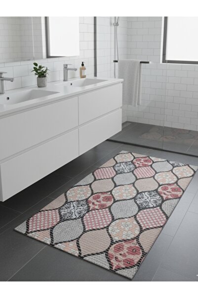 Düzgün desen Bath Mat Non-Slip Base Aqua Mat