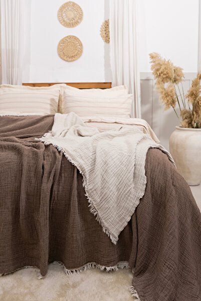 Dokubba - Single Muslin Pike - Muslin Bedspread - (180X230 cm)