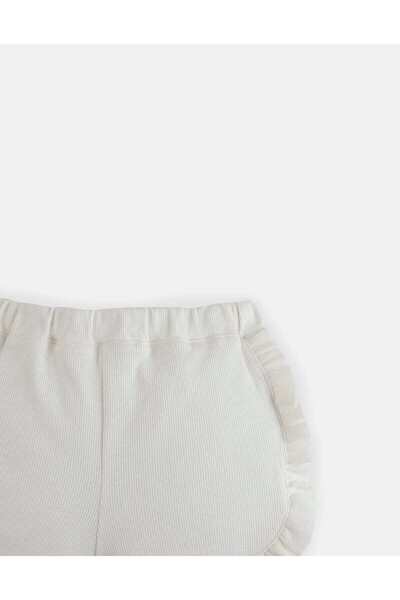 Gingersnaps Girls Solid Ruffled Hem Shorts