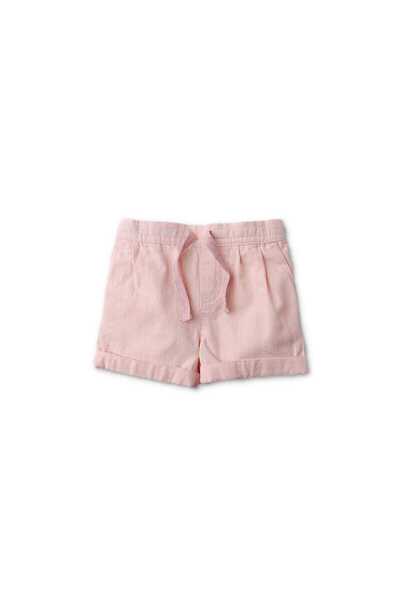 Gingersnaps Boys Solid Pink Drawstring Shorts
