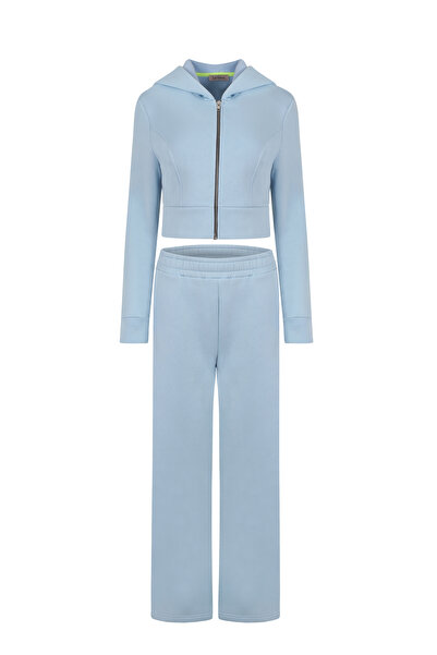 La Sarta Zermatt Set Zippered Fleece-Lined Blue 3-Piece Set