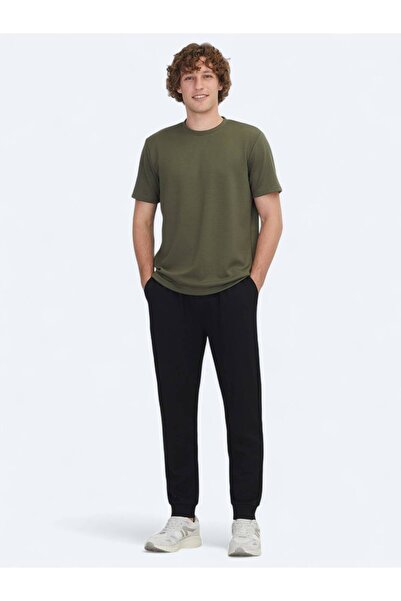 Kip Μπλουζάκι με λαιμόκοψη χακί