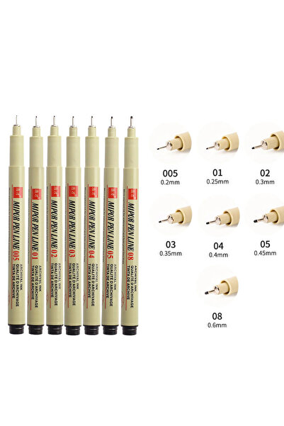 Choice مجموعة من 7 قطع من أقلام تحديد المانجا، قلم إبرة، قلم خطاف يدوي، أقلام...