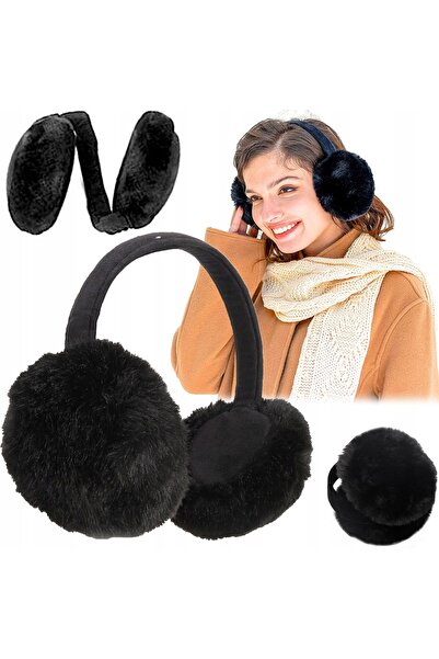 zola Foldable, adjustable fur earmuffs, perfect for cold days, fluffy