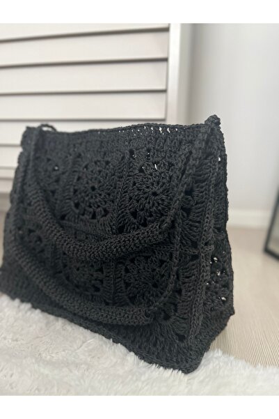 BAGS Hand Knitted Paper String Bag