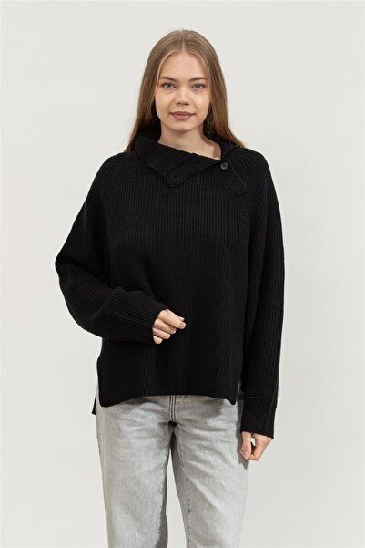 Calvin Klein Recycled Wool Button Kadın Triko