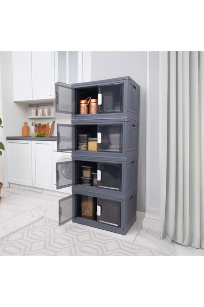 MCKTECH Tekli Tekerlekli Çok Amaçlı Katlanır Banyo Mutfak Düzenleyici İstifle...