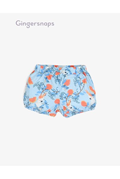 Gingersnaps Girls Printed Bird and Flower Shorts