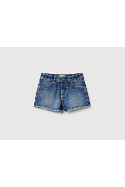 United Colors of Benetton Kids' Cut-Off Jeans Shorts