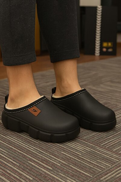 Moda Frato Vento Women's Indoor Slippers with Wool Inside Waterproof Lightweight and Comfortable Slippers Hospital Kitchen Work Slippers