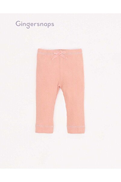 Gingersnaps بنطال ضيق مضلع بتفاصيل فيونكة للبنات