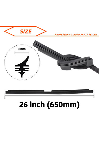 Choice12 26 inch (650mm) High quality automotive insert soft natural strip fo...