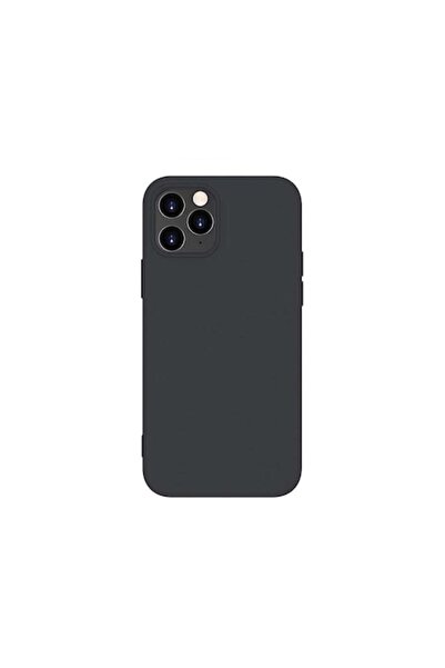 Doty Carcasă pentru iPhone 12 Pro Max, silicon lichid, neagră, 6,7 inch,