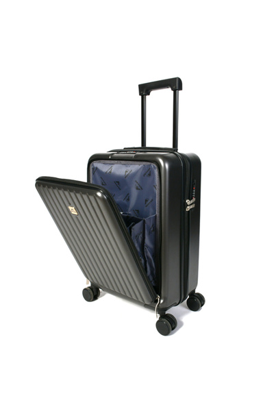 MORANO Murano airplane cabin suitcase featuring four 20-inch spinner wheels and a TSA lock