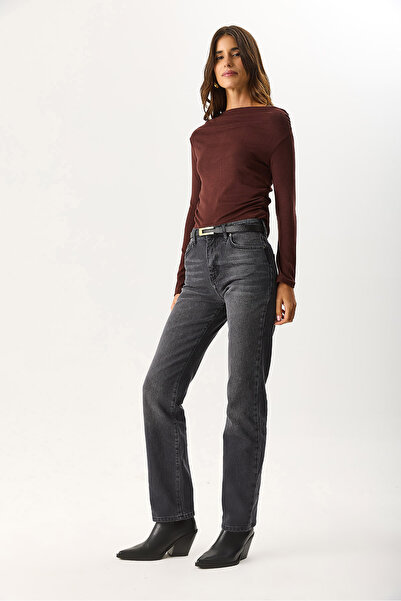 VENA Women's Marrakesh Black Straight Fit Jean Pants - Black