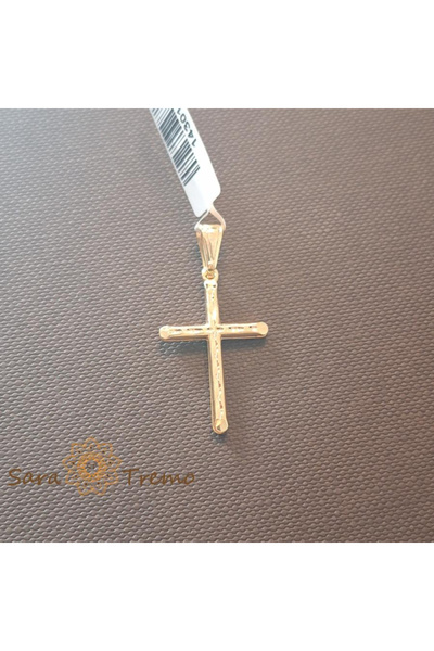 SaraTremo Επιχρυσωμένος Σταυρός 'Φως της Πίστης'