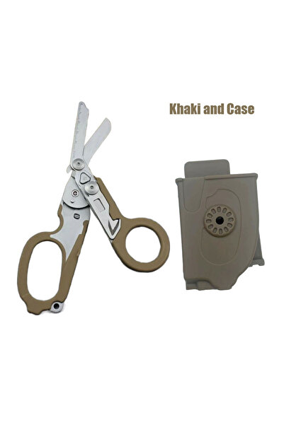 Choice1 مقص طبي تكتيكي من كاكي آند كيس، مقص إنقاذ طارئ، طقم إسعافات أولية، مق...