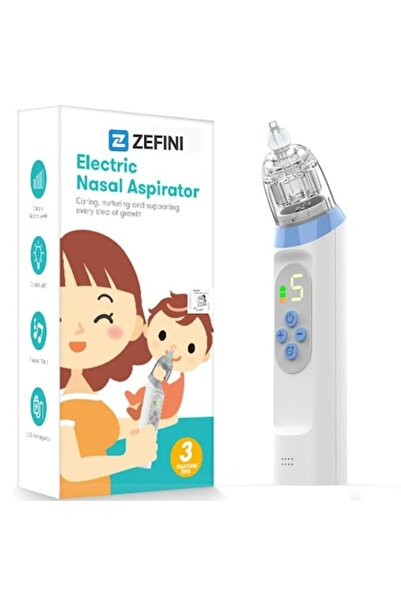 Zefini Aspirator nazal electric X85 pentru bebeluși, 70 kPa, 5 niveluri de in...