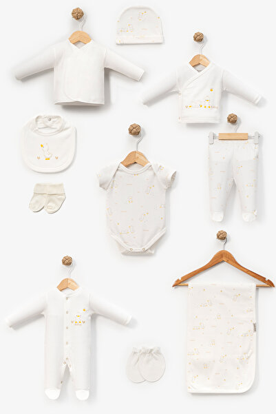 Bebitof My Baby Kumsal 100% Cotton 10-Piece Hospital Release Baby Giraffe 10129