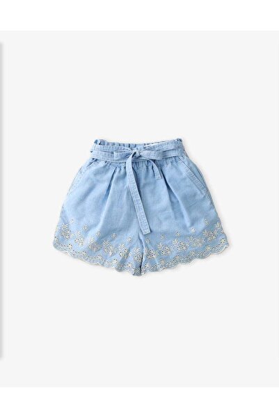 Gingersnaps Girls Embroidered Denim Shorts
