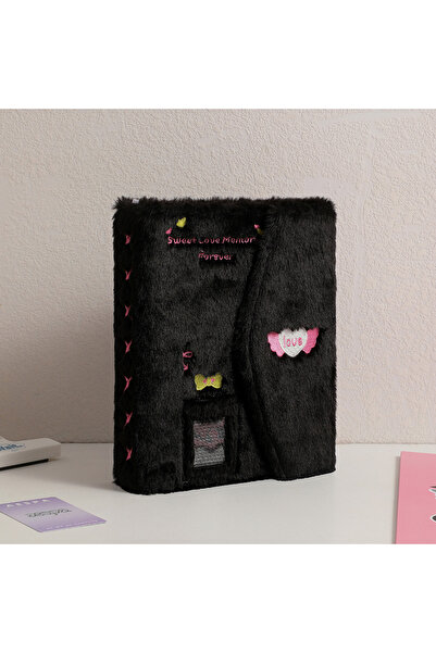 Choice1 black A5 Binder Plush Photard Album in Loose Leaf Refillable 6 Rings ...