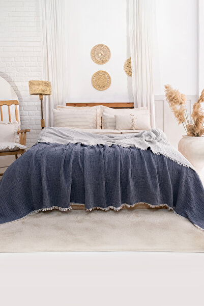 Dokubba - Tek Kişilik Müslin Pike - Müslin Yatak Örtüsü - ( 180x230 cm )