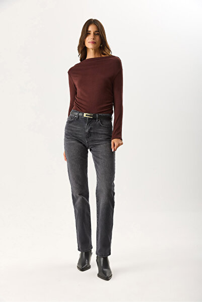 VENA Women's Marrakesh Black Straight Fit Jean Pants - Black