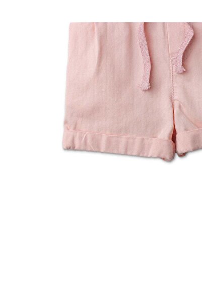 Gingersnaps Boys Solid Pink Drawstring Shorts