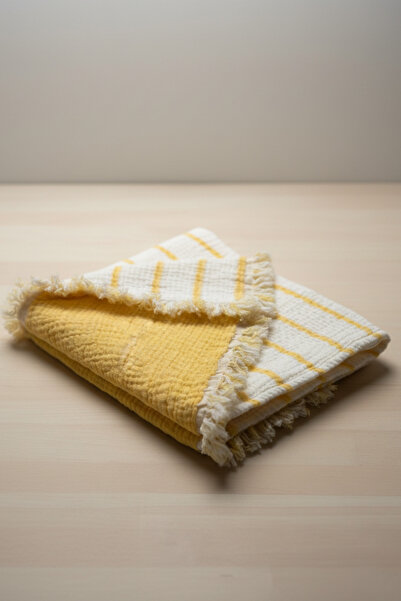 VERONİCA LİNE بطانية أطفال مبطنة من الموسلين 7 طبقات مقاس 100x120 سرير عربة أ...