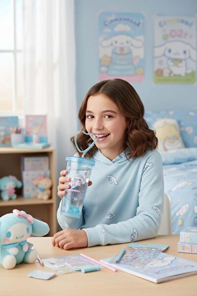 SANRIO Lisanslı Cinnamoroll Tatlı Fabrikası Serisi Kalp Çift Duvarlı Plastik ...