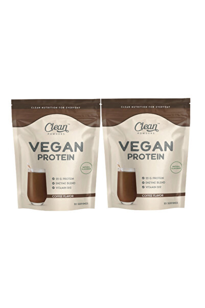Clean Powders Vegan Protein 600 gr - Kahve 2 Adet