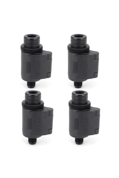 HIRISI 4 قطع من موصلات التغيير السريع لصيد سمك الشبوط من الألومنيوم لأجهزة إن...