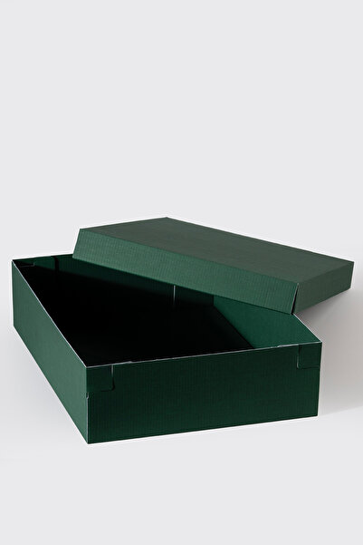10 Pieces 30x40x10 Cm 4 Desi Green Shipping Boxes (box+lid)