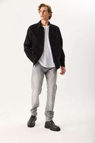 VENA Men's Daniel Smoky Grey Straight Fit Jean Pants - Smoky Grey