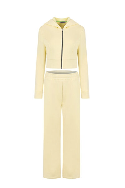 La Sarta Σετ Zermatt με φερμουάρ επένδυση fleece κίτρινο σετ 3-κλων