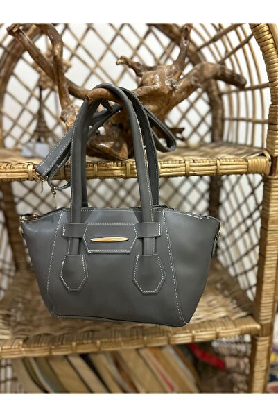 B&S Bag Kadın Gri El ve Omuz Çantası