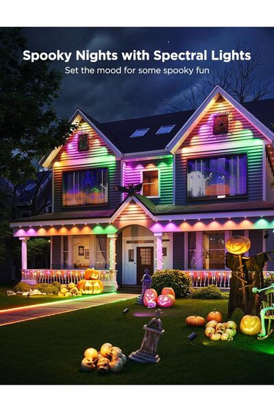 Govee Curtain Lights, 520 RGBIC Smart LED Curtain Lights, Color Changing, IP65 Waterproof, 4.9 x 6.6