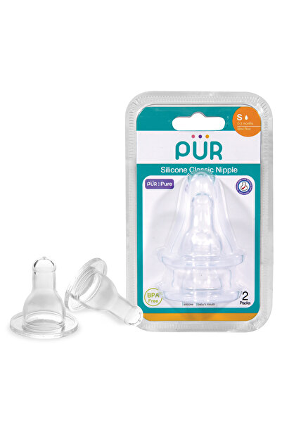 Pür PUR 3205 – SET TETINE SILICON CLASSIC – MARIME S, 0-3 LUNI, 2 BUC